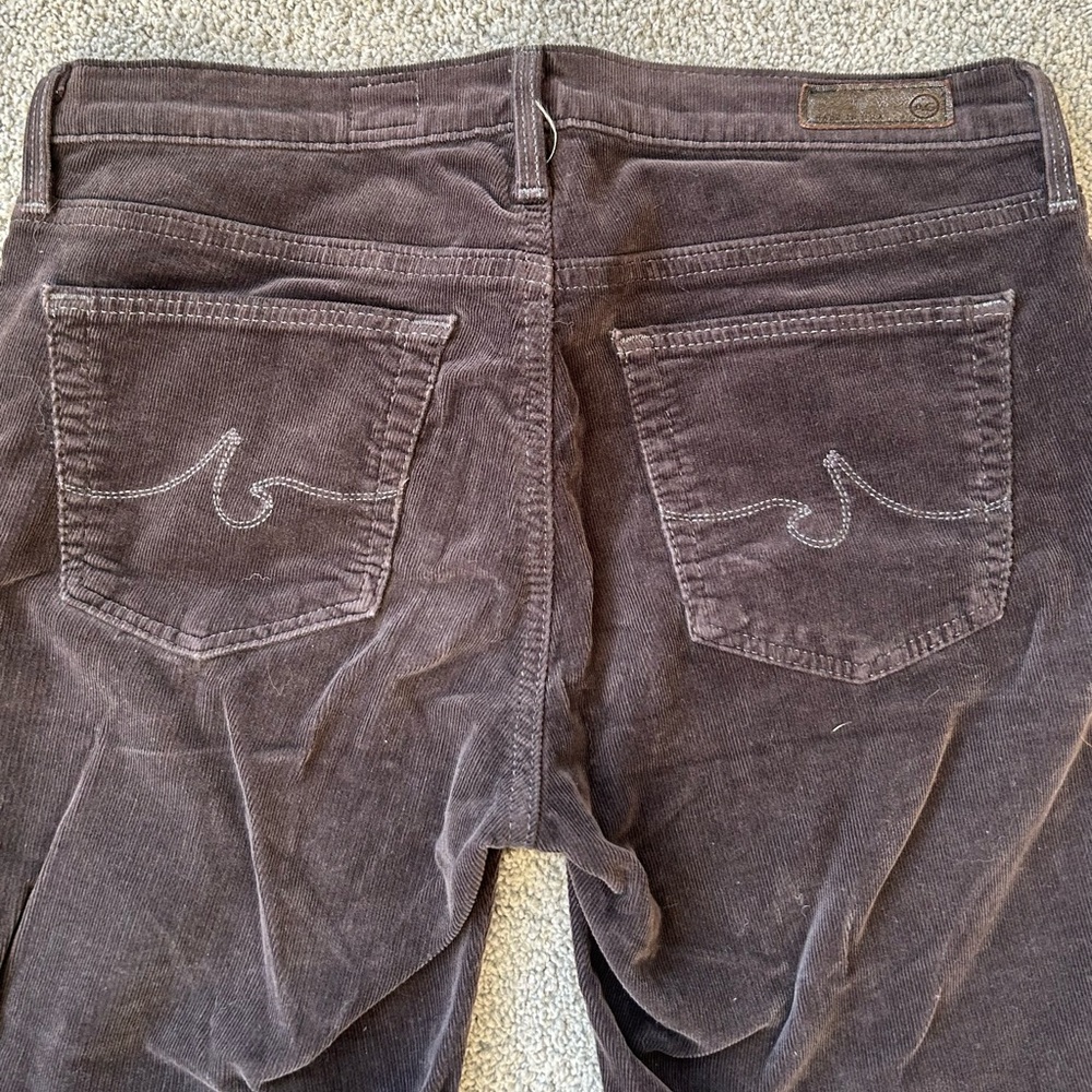 AG Adriano Goldschmied Chocolate Corduroy Slim Leg  Pants - Picture 4 of 5